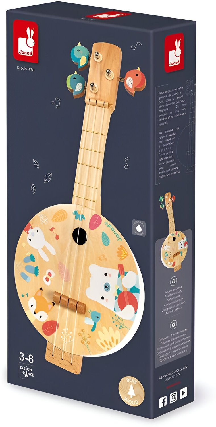 Banjo Pure Instrumento Musical Infantil Janod Banjo Pure Instrumento Musical Infantil Janod