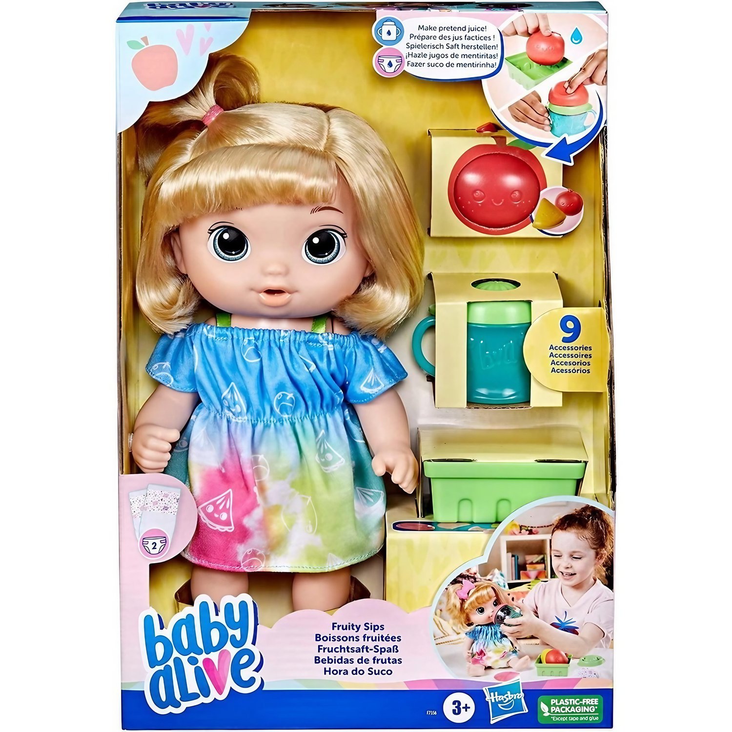 Boneca Baby Alive Loira Hora do Suco Hasbro - Festa Prática Brinquedos