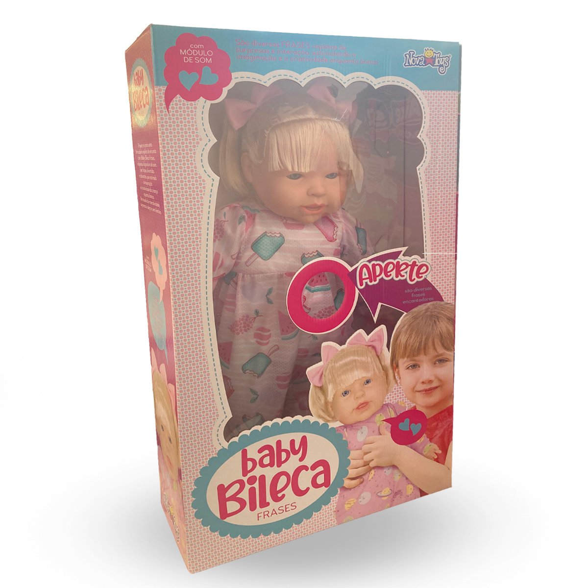 Boneca Baby Bileca Frases Loira Nova Toys Boneca Baby Bileca Frases Loira Nova Toys
