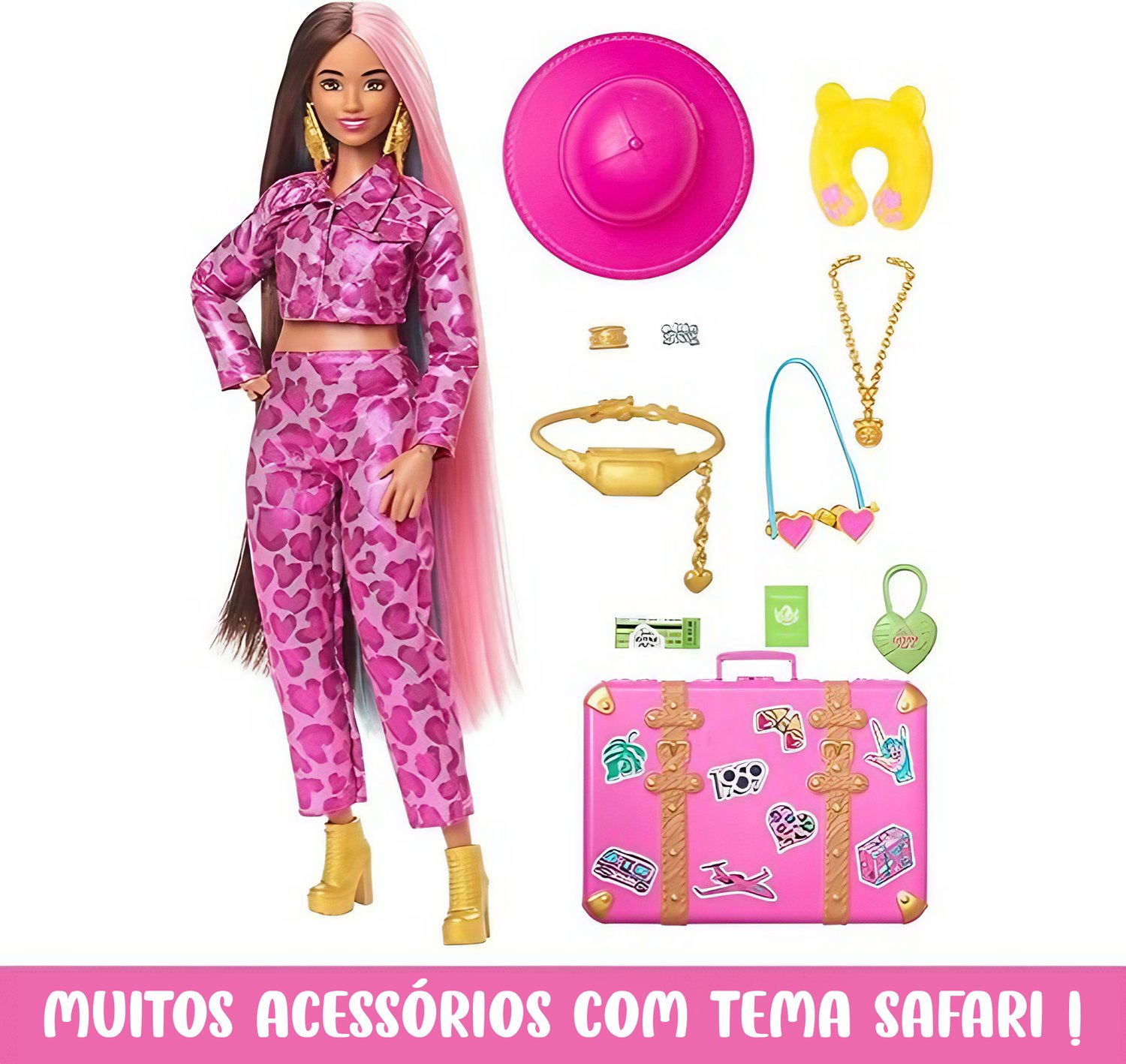 Boneca Barbie Extra Fly Look de Deserto Mattel - Festa Prática Brinquedos