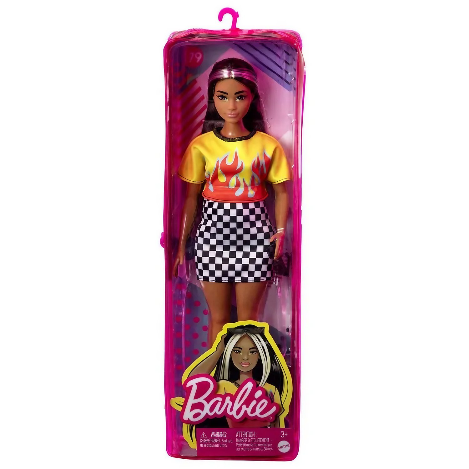 Boneca Barbie Fashionista Loira Com Saia Xadrez Mattel - Festa Prática  Brinquedos