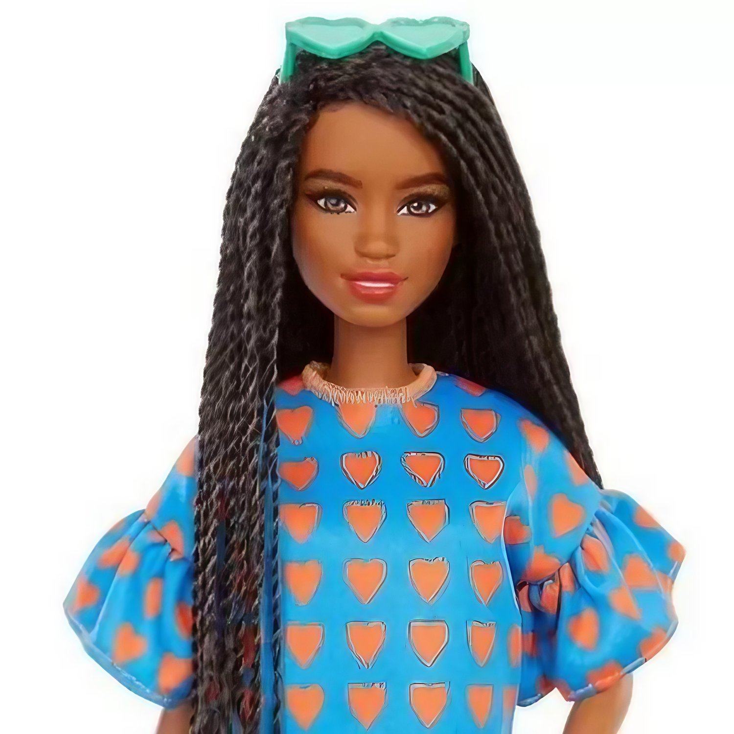 Boneca Barbie Fashionista Negra Com Roupa De Coração Mattel Festa Prática Brinquedos 