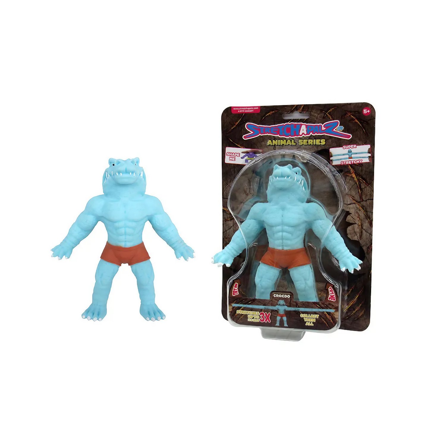 Boneco Elástico Stretchapalz Crocdo Animal Series 14cm Sunny