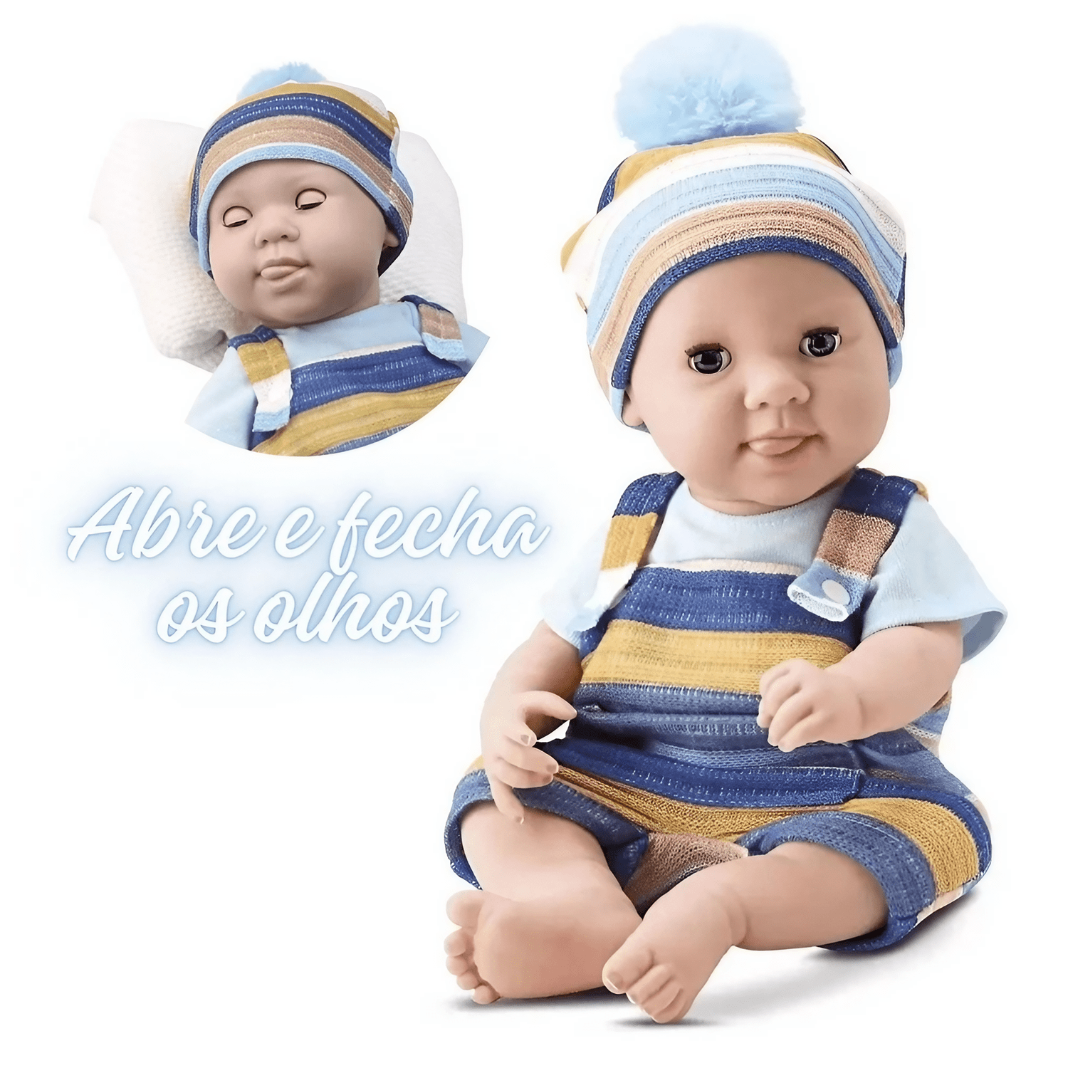 Boneco New Born Brincar de Papinha Divertoys Boneco New Born Brincar de Papinha Divertoys