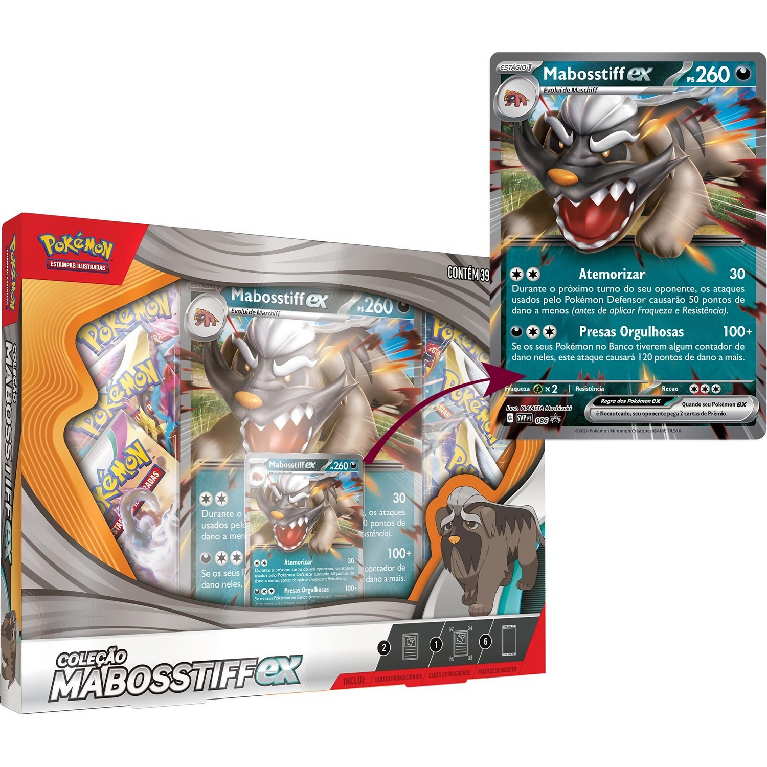 Box Pokémon Mabosstiff Ex Box Pokémon Mabosstiff Ex
