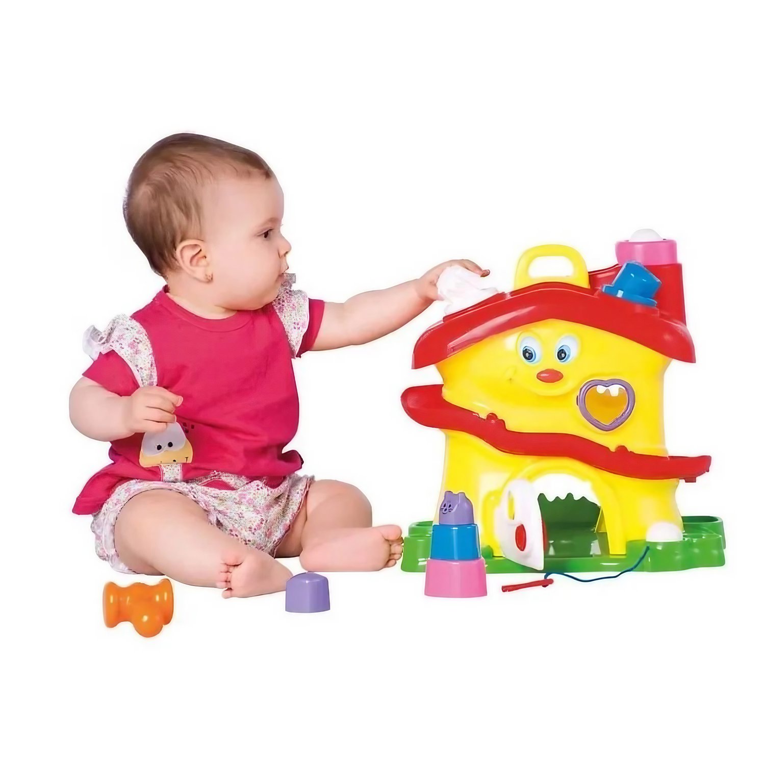 Casinha de Atividades Amarela Calesita