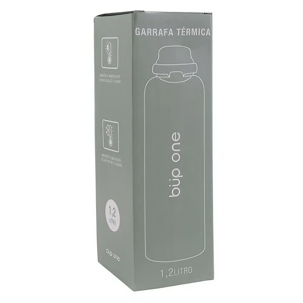Garrafa Térmica 1,2L Easy Open Grafite Büp One Garrafa Térmica 1,2L Easy Open Grafite Büp One