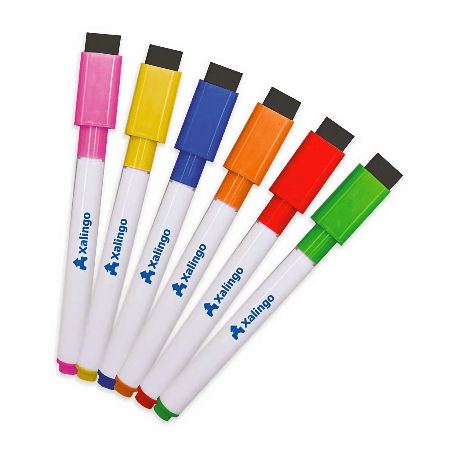 Kit de Canetas Coloridas para Quadro Branco 6 Cores Xalingo