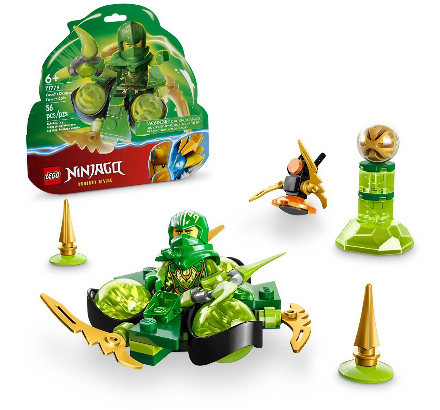 Lego Ninjago Giro Spinjitzu do Poder do Dragão de Lloyd - Festa Prática  Brinquedos