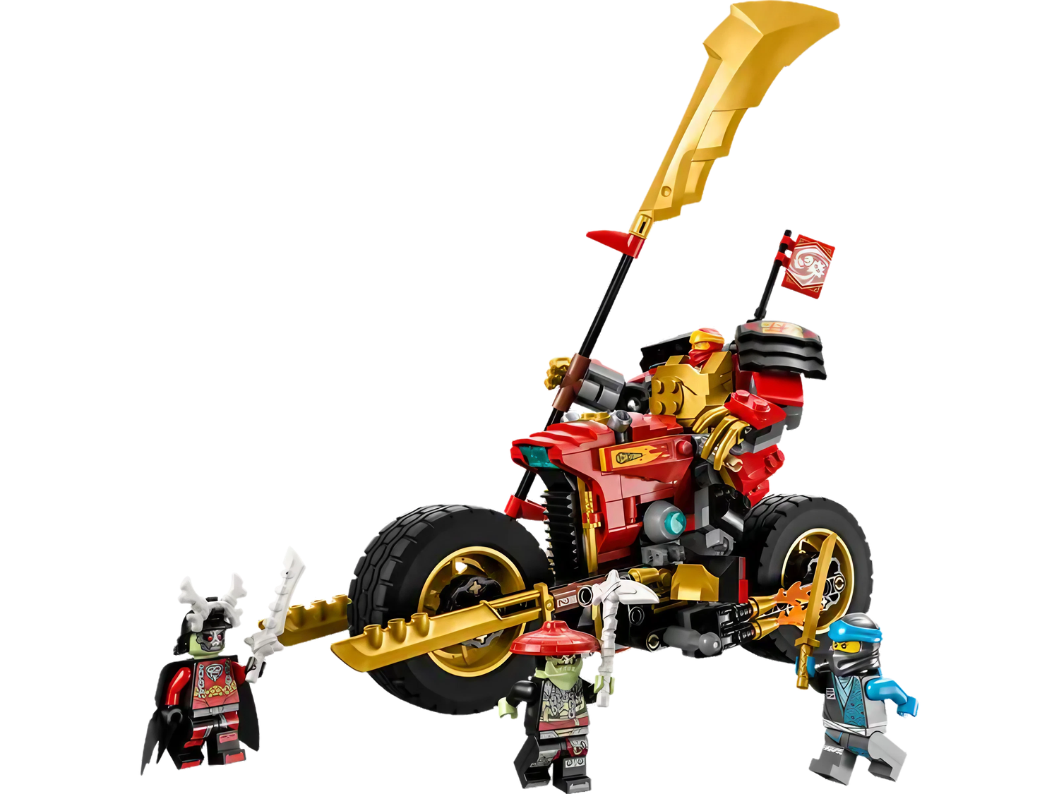 Lego Ninjago Robô Motoqueiro Evo do Kai 312 Peças - Festa Prática Brinquedos