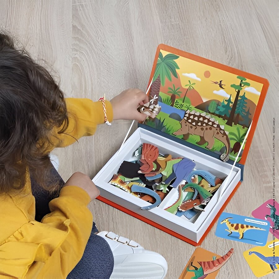 Livro Magnético Misture e Combine Dinossauros 50 Peças Livro Magnético Misture e Combine Dinossauros 50 Peças