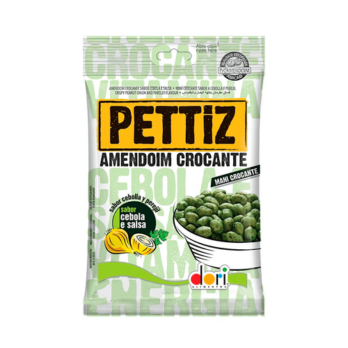 Amendoim Pettiz Crocante Cebola e Salsa 120g Dori