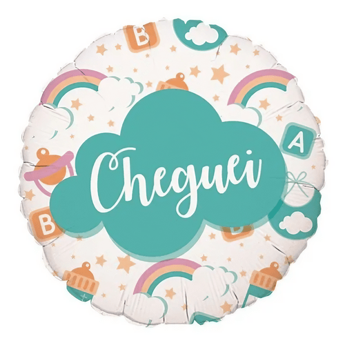 Balão Metalizado Cheguei 45cm Cromus