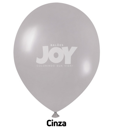 Balões Joy Big 60cm Cinza C/1 Unidade