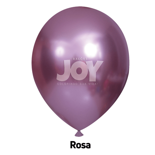 Balões Joy Big 60cm Rosa Cromado C/1 Unidade