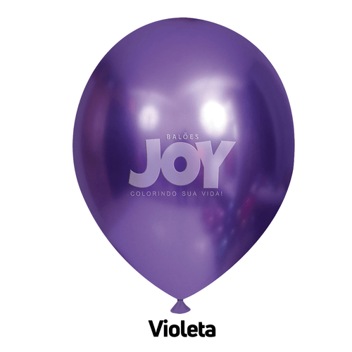 Balões Joy Big 60cm Violeta Cromado C/1 Unidade