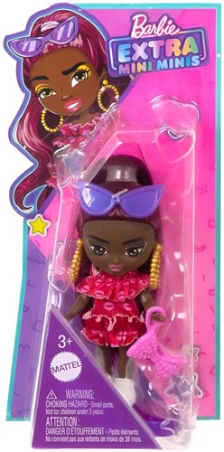 Barbie Extra Mini Minis Vestido Com Beijos