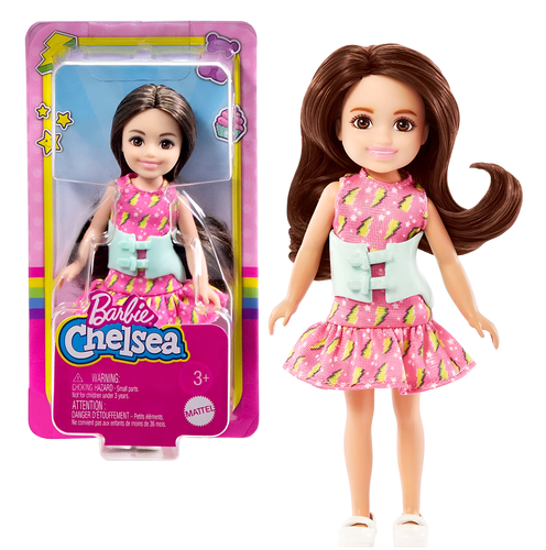 Barbie Família Chelsea Club Menina Morena Com Cinta Para Escoliose