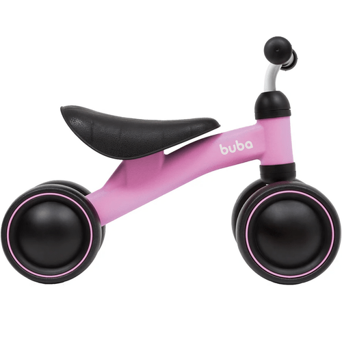 Bicicleta de Equilíbrio 4 Rodas Rosa Buba