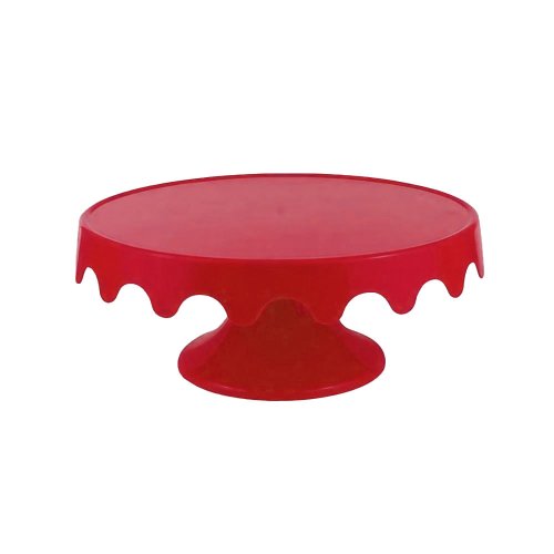 Boleira Acrílica Vermelha 28cm Tasil