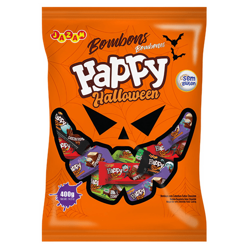 Bombons Sortidos Happy Halloween 400g Jazam