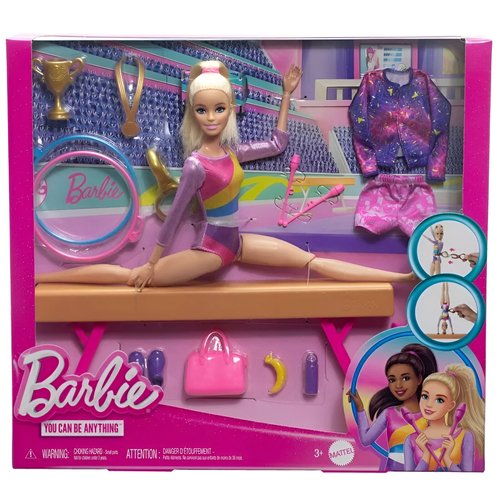 Boneca Articulada Barbie Profissões Ginasta Loira Mattel