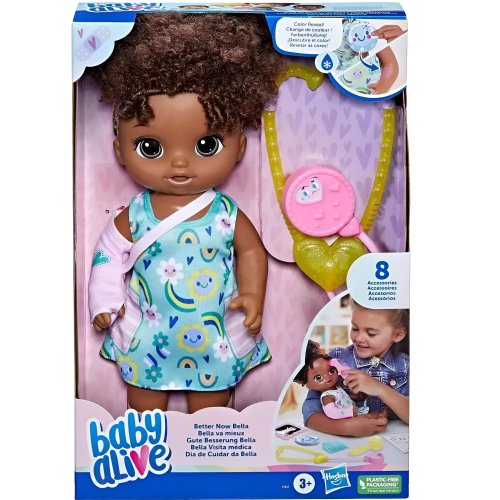 Boneca Baby Alive Bebê com Acessórios Bella Hora da Consulta Hasbro