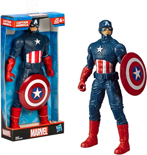 Boneco Marvel Avengers Capitão América Com Escudo Hasbro