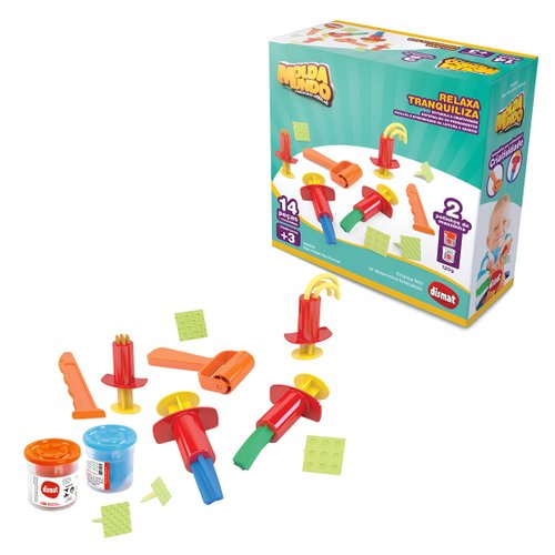Box Massinha 14 Peças Dismat Box Massinha 14 Peças Dismat