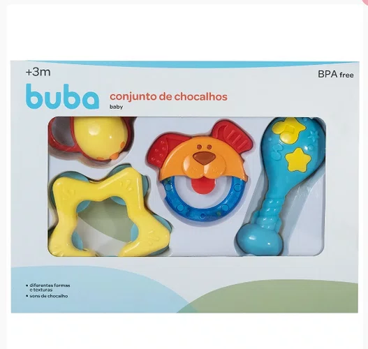 Buba Conjunto De Chocalhos Baby Buba Colorido
