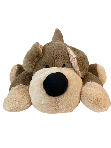 Cachorro De Pelúcia Duque Marrom Grande 85cm Brumar