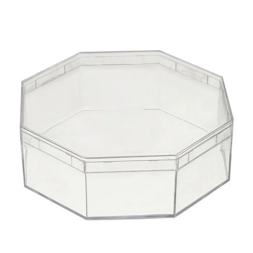 Caixa Acrílica Transparente Octogonal 11x11cm Mirandinha