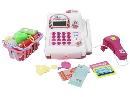 Caixa Registradora Rosa Creative Fun Multikids