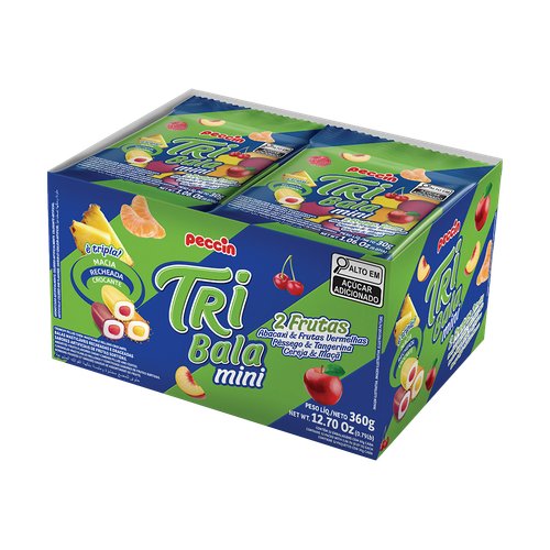 Tribala Mini 2 Frutas C/12 Unidades 360g Peccin