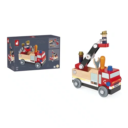 Caminhão De Bombeiros 45 Peças Janod Caminhão De Bombeiros 45 Peças Janod