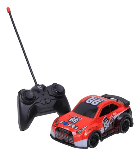 Carro de Controle Remoto Power Vermelho e Preto Zippy