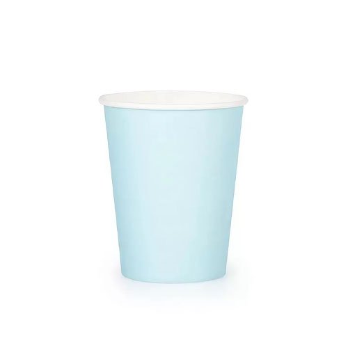 Copo De Papel Azul Claro C/10 Unidades Silver Festas