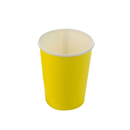 Copo Liso Amarelo 270ml C/10 Unidades Silver Festas