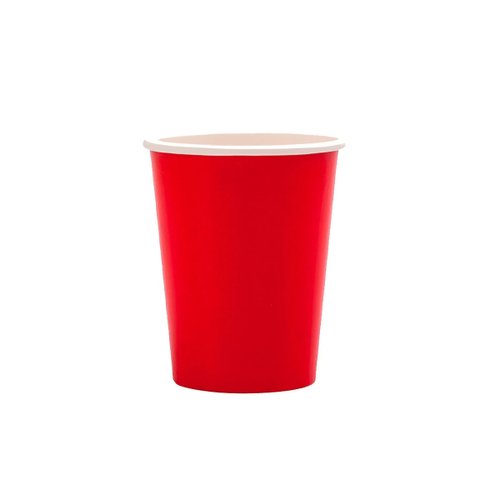 Copo Liso Vermelho 270ml C/10 Unidades Silver Festas