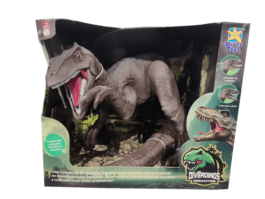 Dinossauro Velociraptor Diverdinos Gigante Diver Toys Dinossauro Velociraptor Diverdinos Gigante Diver Toys