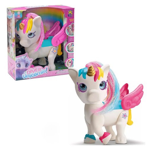 Diver Unicórnio De Vínil Todo Articulado Divertoys