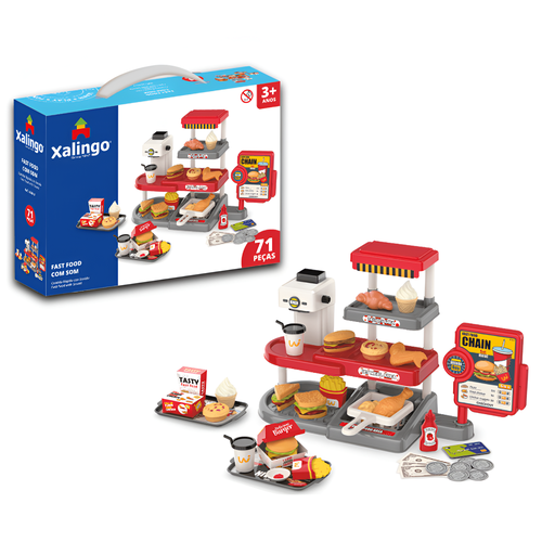 Fast-Food Com Som 71 Peças Xalingo