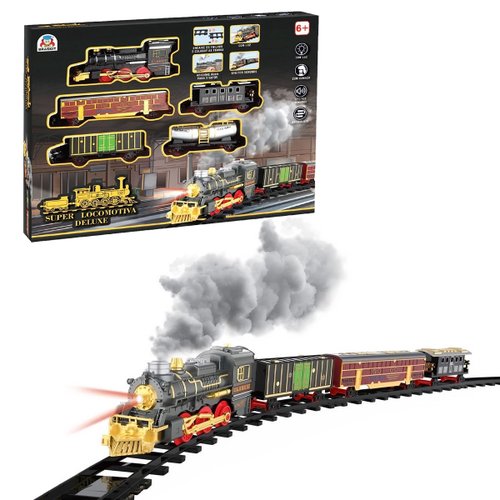 Ferrorama Super Locomotiva Com Fumaça e Sons Braskit