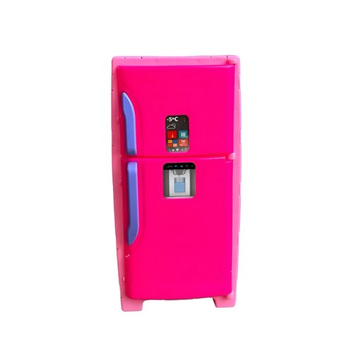 Geladeira Mini Freezer Na Solapa Rosa e Roxo Bs Toys