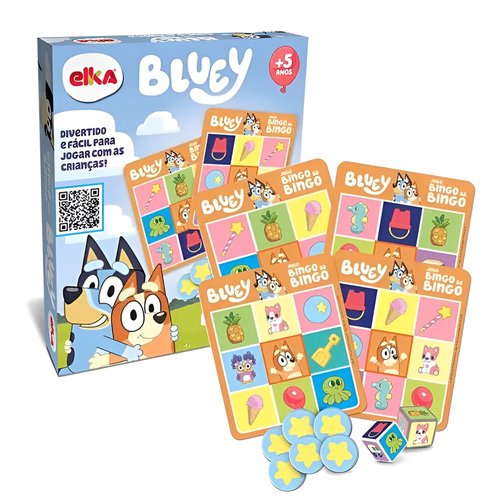 Jogo Bingo da Bingo Bluey Elka
