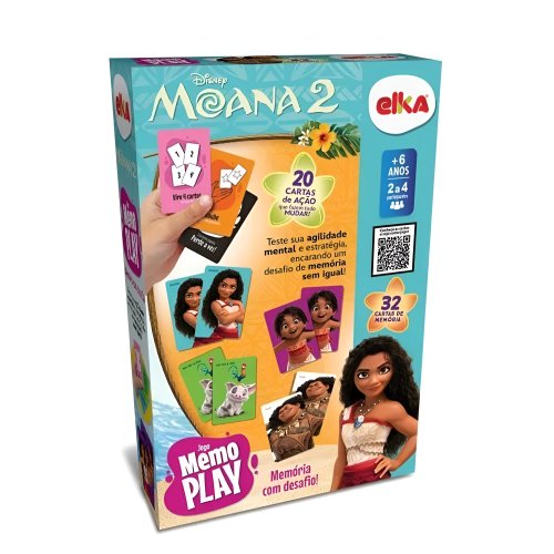 Jogo da Memória Moana Memo Play Elka