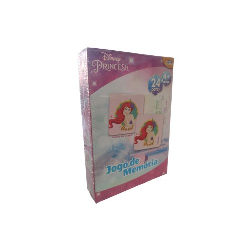 Jogo da Memória Princesas C/24 Peças Disney Jogo da Memória Princesas C/24 Peças Disney
