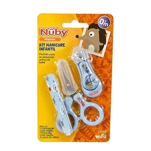 Kit Manicure Infantil Azul Nuby