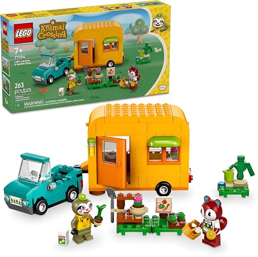 Lego Animal Crossing Trailer e Loja De Jardinagem Do Leif 263 Peças