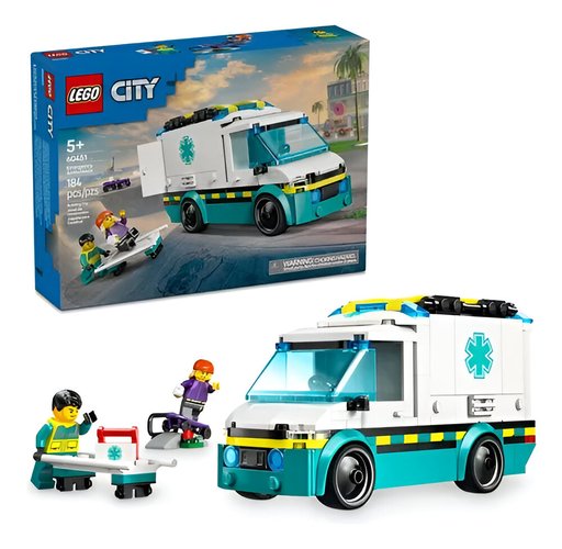 Lego City Ambulância De Emergência 184 Peças